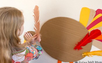 Pin the tail on the turkey is a fun Thanksgiving game