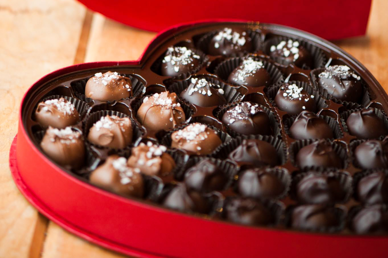 Heart Shaped Personal Chocolate Gift Box