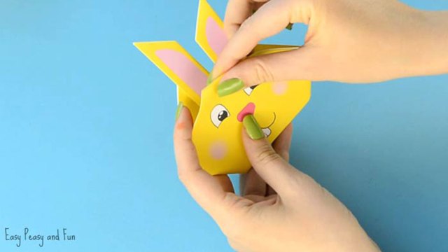 This origami rabbit is a fun Chinese new year craft for kids
