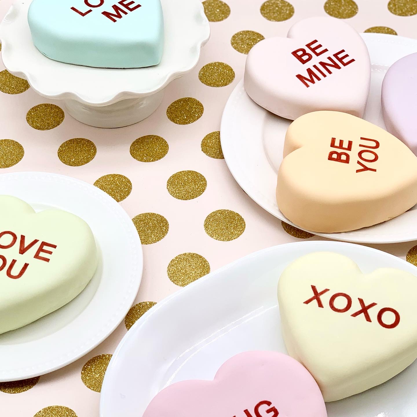 Valentines Conversation Hearts Confetti Mix