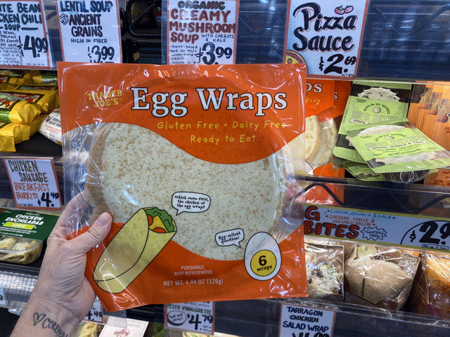 Healthy Trader Joe's products like egg wraps will kickstart the new year.