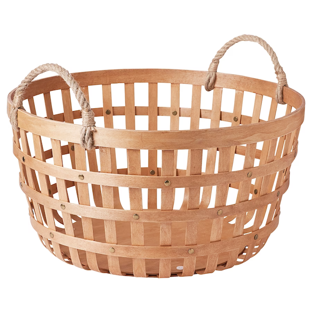 this handmade basket is one of the best IKEA products for families