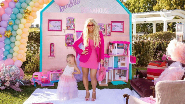 Jessica Simpson Channels Barbie at Daughter Birdie's Birthday Party