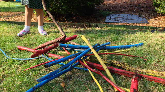 giant pick up sticks are a fun backyard game and a fun game for outside