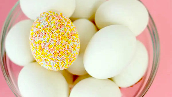 sprinkle eggs, Easter egg decorating ideas