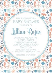 gender neutral nautical baby shower invitations