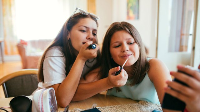 tweens learning about makeup for kids