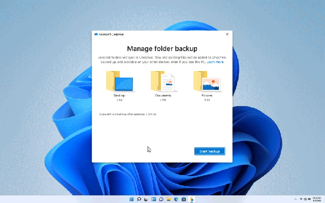 Microsoft OneDrive provides secure cloud storage backup