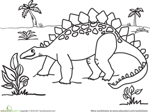 stegosaurus coloring pages