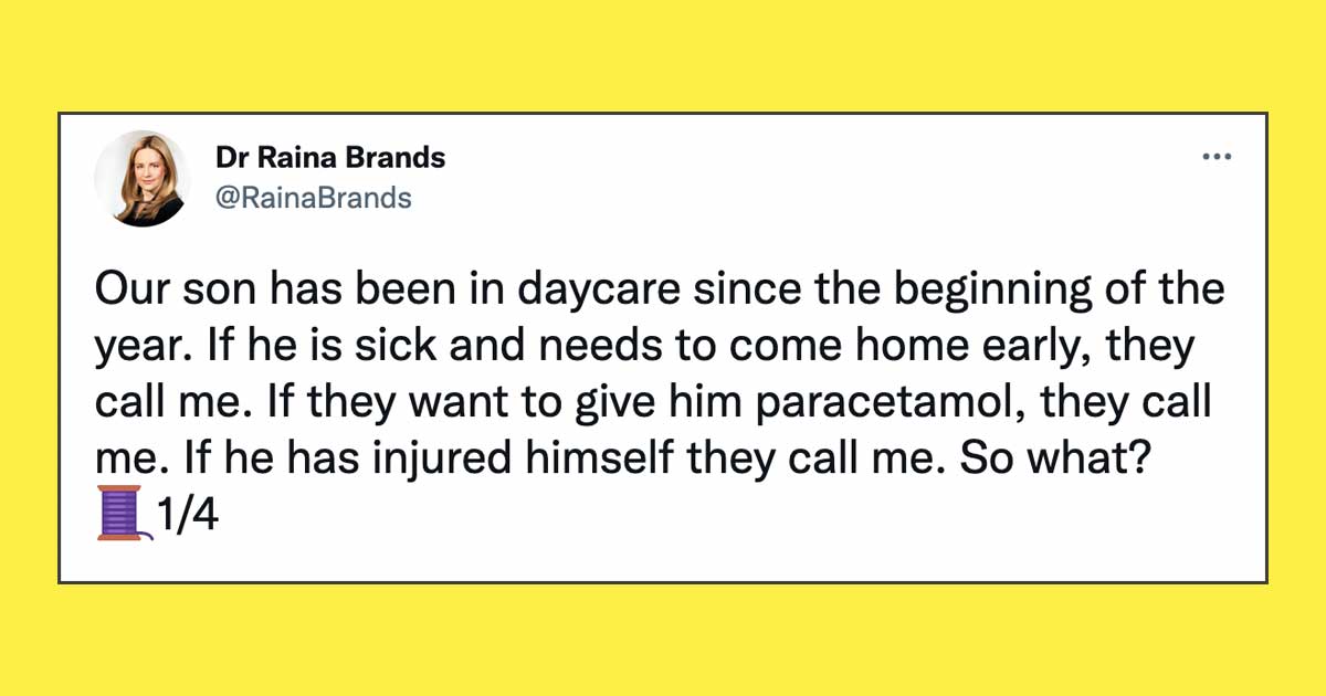Daycare Constantly Calls Mom Instead of Dad & Her Rant Is So Relatable
