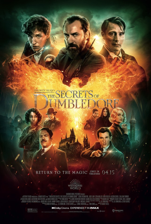 secrets of dumbledore is a family movie streaming now