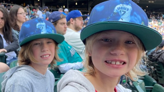 Kids enjoying watching the Mariners play at T-Mobile Park