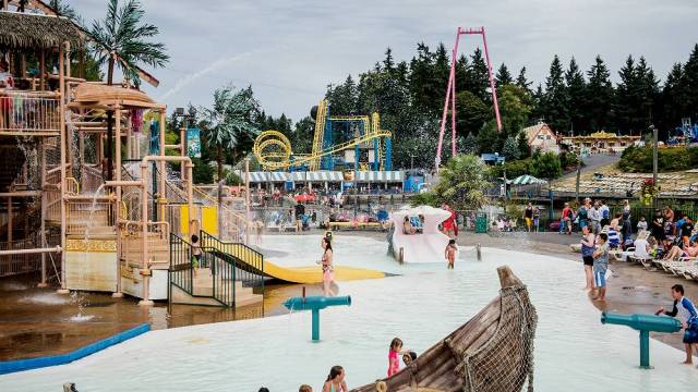 The pirate play space at Wild Waves theme and water park near Seattle