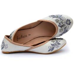 Fuchsia shoes snowdrop pattern ballet flats - best shoes for pregnancy