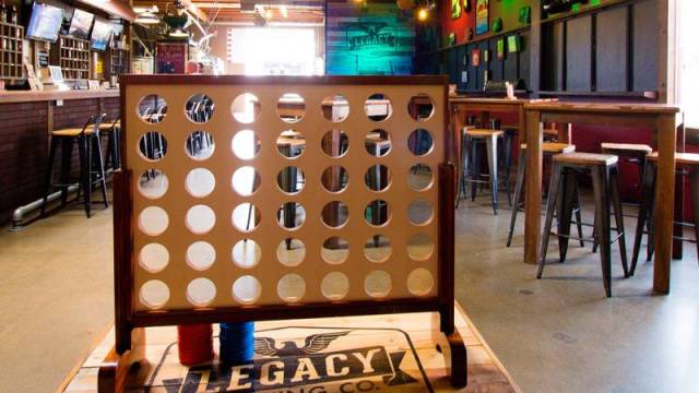 Connect 4 set at Legacy Brewing Company