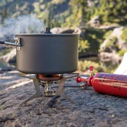Whisper Light camping stove - camping with kids