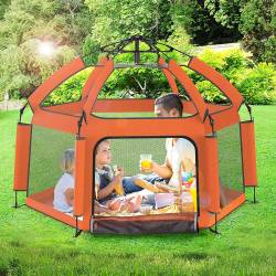 Yinmo playpen - camping with kids