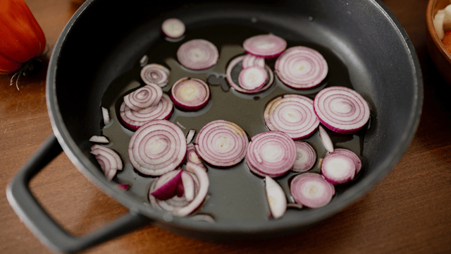 Cooking hack: add an ice cube to sauteing onions so they don't burn
