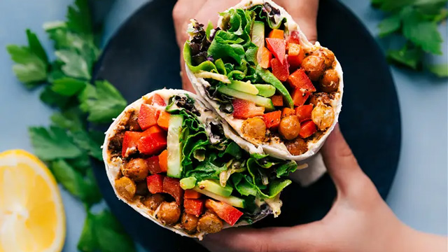 hummus veggie wraps are one of the best cold dinner ideas and they are an easy summer recipe
