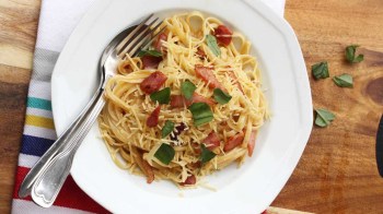 pasta carbonara is a good recipe for picky eaters.