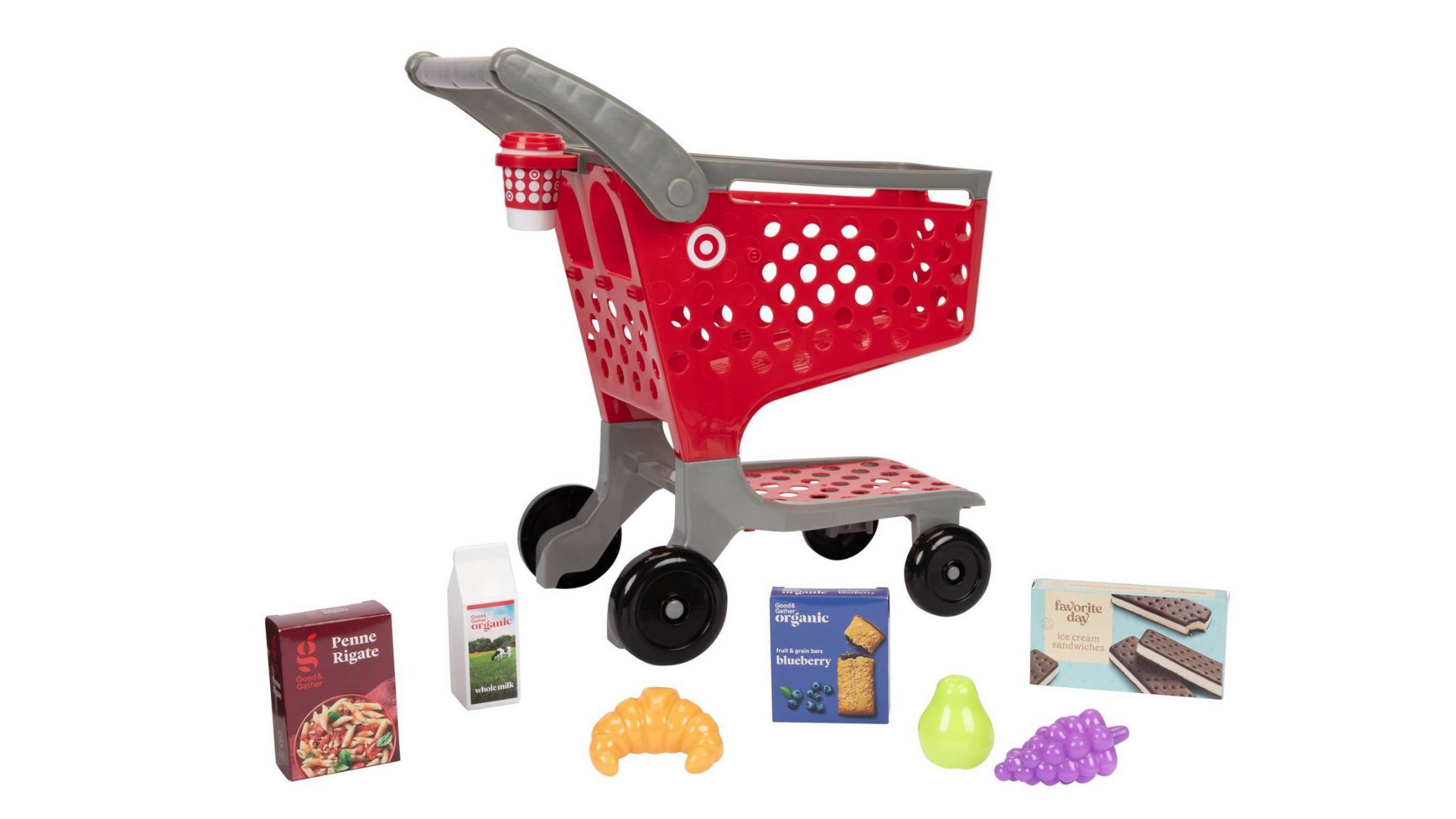 There's a Kids Toy Target Shopping Cart & It Even Comes with a Coffee Cup