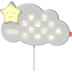 light up cloud-shaped system indicating bedtime routine