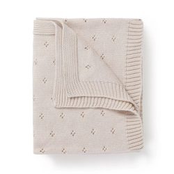 Cotton Pointelle Baby Blanket Make Make Organics best holiday gifts for babies