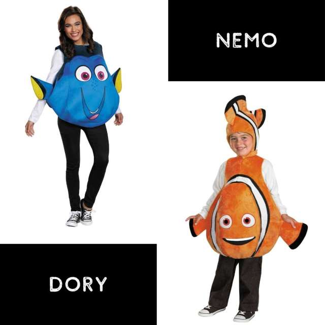 Dory and Nemo adult and child costume