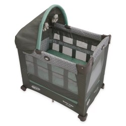product image of grey portable crib