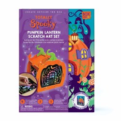 pumpkin lantern scratch art kit box