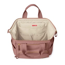 light pink open diaper bag product image