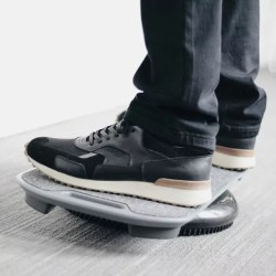 feet on balancing board