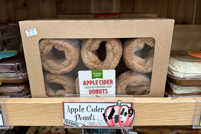 Apple cider donuts are one of Trader Joe's fall items kids love
