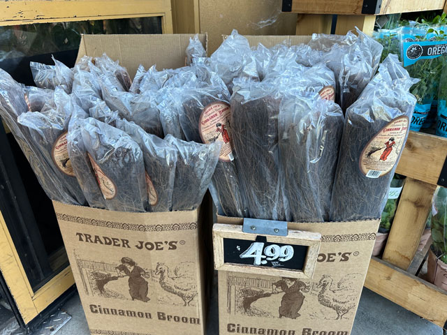 best fall trader joes items cinnamon brooms