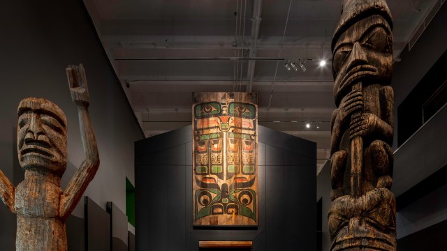 Indigenous art exhibition in a museum