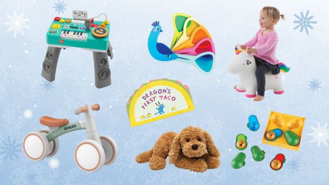 a collage of the best gifts for one year olds in 2023