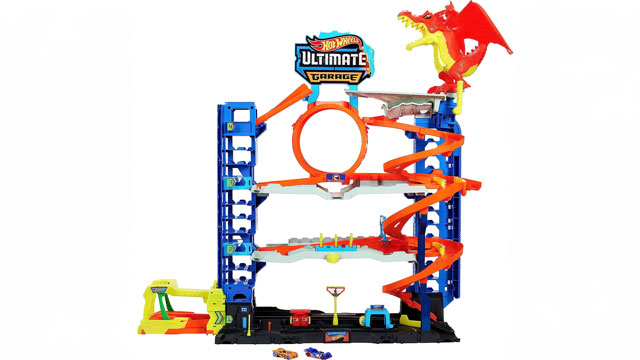 The hot wheels ultimate garage is a great gift for a 4-5 year old