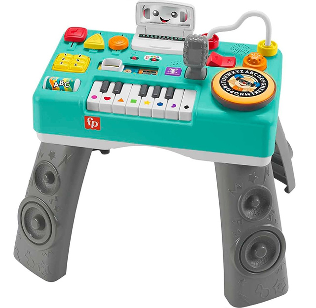 The Fisher Price Mix and Learn DJ Table is one of the best holiday gifts for one-year-olds in 2023