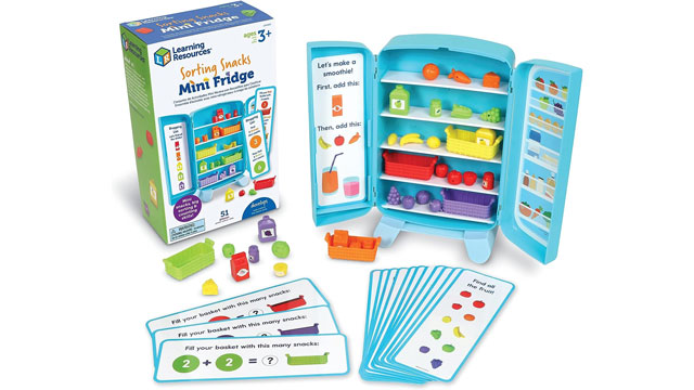 Learning Resources Mini Fridge is a good gift for a three year old