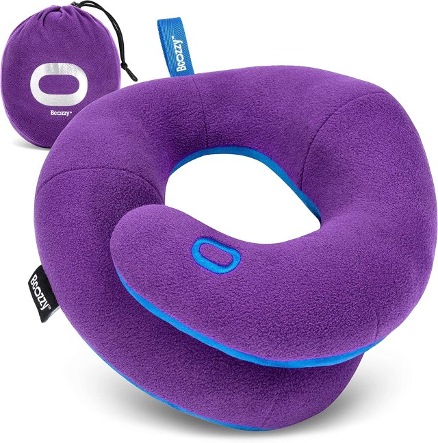 Kids purple travel pillow