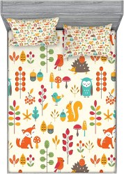 Kids woodland sheet set