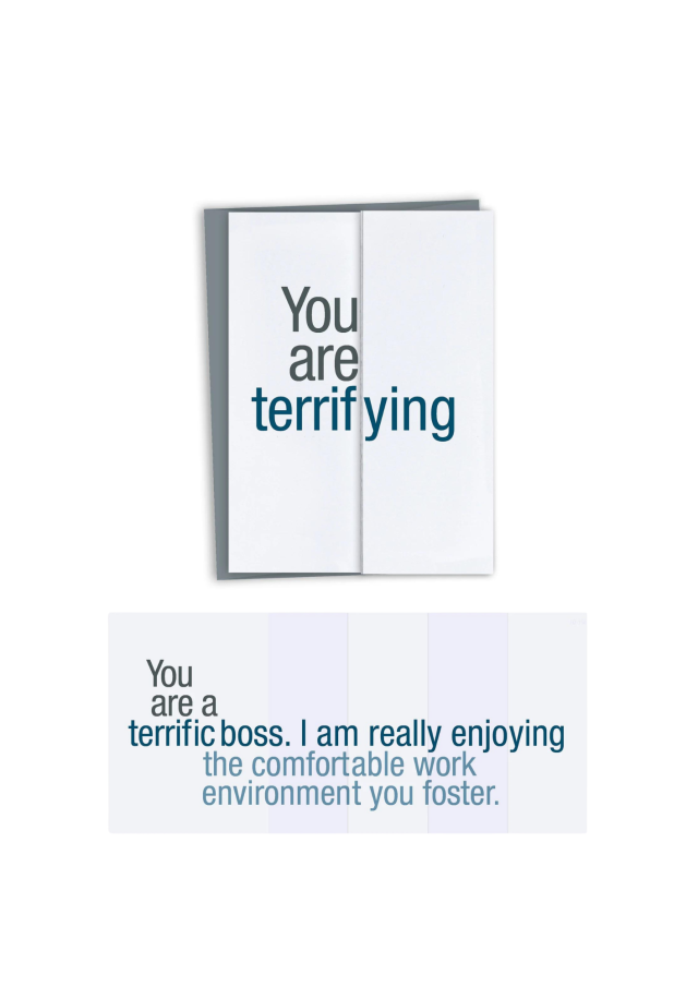 Funny Boss's Day card