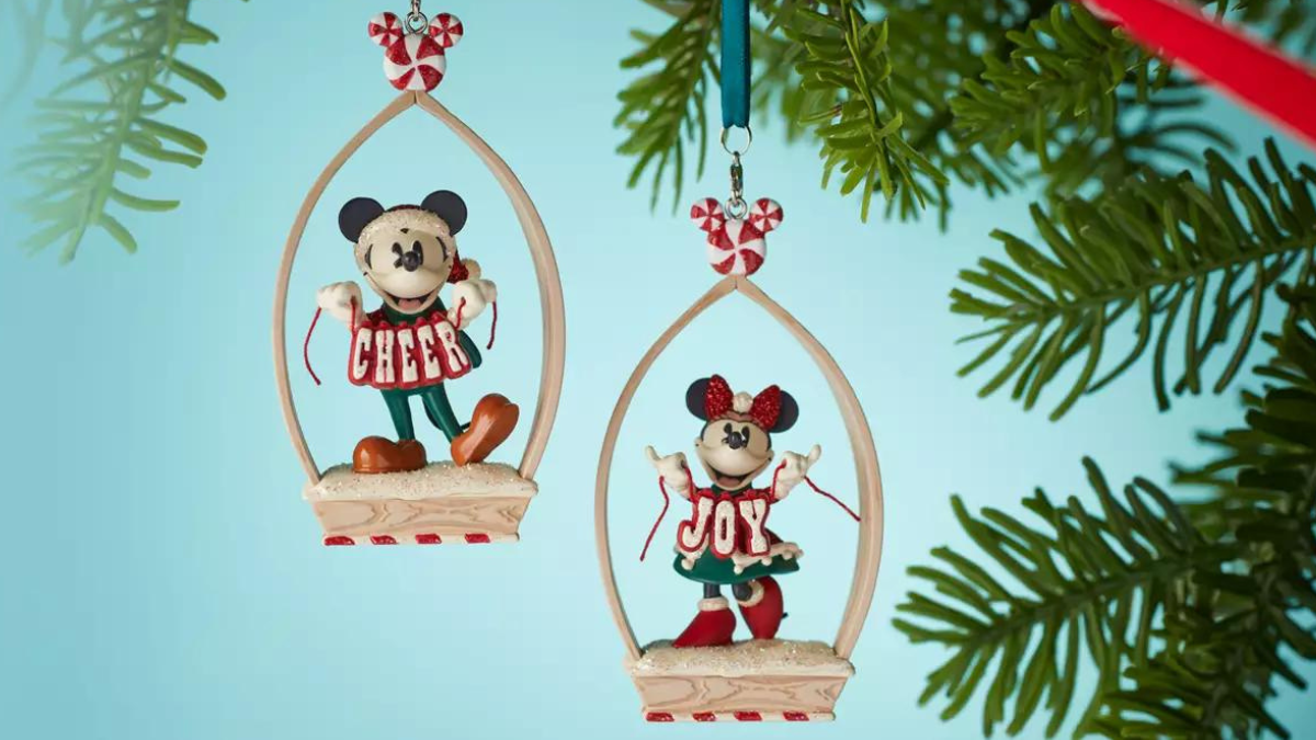 Mickey and Minnie Mouse Holiday Ornament Cookie Cutter Set