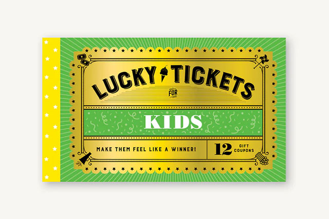 Lucky Tickets for Kids stocking stuffer