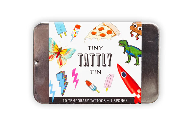 Tattly Tiny Funner Tattoo Tin stocking stuffer