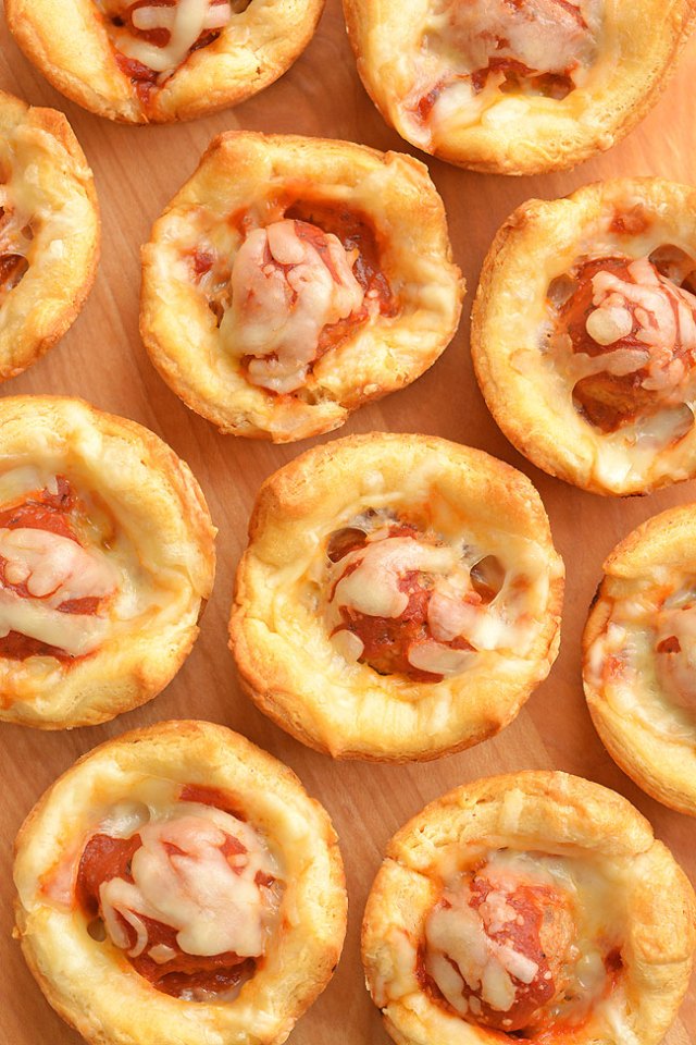 Meatball sub bites are a good birthday party snack.