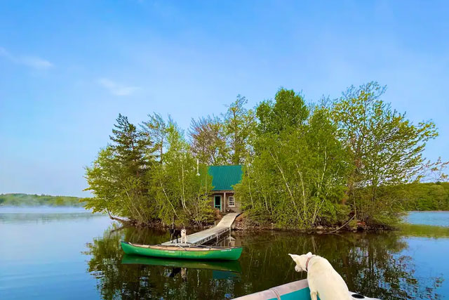 unique vacation rental private island in Maine