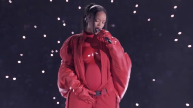 Rihanna Reveals She’s Pregnant with 2nd Baby While Performing 60 Feet in the Air at Halftime