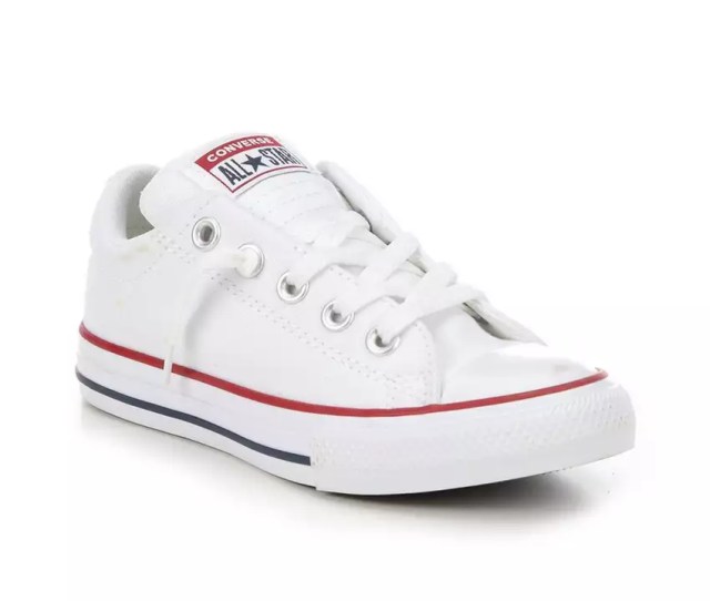 white canvas converse all-star sneakers for kids