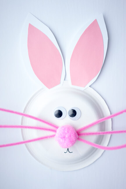 easter paper craft, construction paper, Easter Bunny craft,